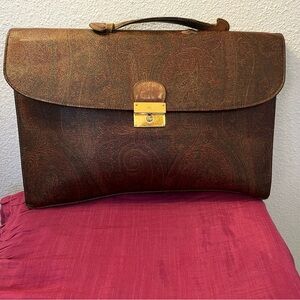 Etro Milano Briefcase rehab handle otherwise good